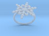 Snowflake Ring 2 d=17.5mm h21d175 3d printed 