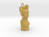 African Bust Pendant 3d printed 