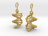 DNA Earrings 3d printed 