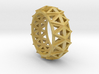 Brilliant Facets - Triangle Ring 3d printed 