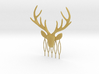 Stag with antlers comb hairpin 3d printed 