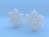 Snowflake Earring Dangles (pair) 3d printed 