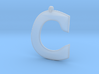 Distorted letter C 3d printed 