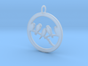 Birds In Circle Pendant Charm 3d printed 