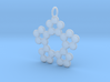 Circles Snowflake Pendant Charm 3d printed 