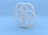 5 Sided Star Flower of Life Circles Pendant 3d printed 