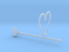 Old Heart Wand Keychain/necklace Attachment 3d printed 