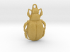 Green Carab Beetle ornament or pendant 3d printed 