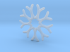 Simple snowflake 3d printed 
