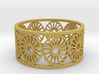 Chrysanthemum Ring Design Ring Size 8.25 3d printed 