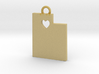 Utah Pendant with Heart 3d printed 