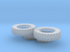 1/64 Scale 42" Red 86 88 Rear Cast Wheels & Tires 3d printed 