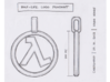 Half-Life - Lambda Pendant 3d printed 
