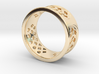 GEOMETRICALLY PATTERNED RING SIZE 9 3d printed 