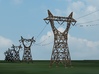 Electrical Transmission Tower 5" version 1 Z scale 3d printed 