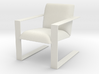 Miniature Luxury Modern Accent Chair 3d printed 