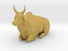 1/64 horned lying brahman bull 3d printed 