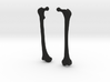 Femur Earrings 3d printed 