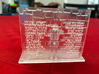 Prayer for the Paratroopers - Crystal Resin 3d printed 