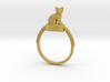 Egyptian Cat Ring, Variant 2, Sz. 4-13 3d printed 