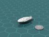 MonSkal Battleship 3d printed Render of the model, with a virtual quarter for scale.