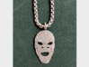 M'baku Mask 3d printed 9.25 Natural Sterling Silver
