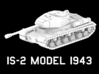 IS-2 Model 1943 3d printed 