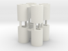 1:8 BTTF DeLorean cilinders for fiber optics 3d printed 