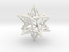 Stellated Dodecahedron Star Earring 3d printed 
