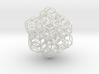 rhombic tricontahedrons, at icosahedron vertices 3d printed 