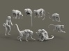 Squirrel Monkey set 1:43 eight different pieces 3d printed 