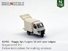 Piaggio Ape Furgone 50 with open tailgate (N 1:160 3d printed 