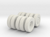 1/48 US 155mm Long Tom Cannon  - Wheels Set 3d printed 