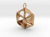 Pinwheel Pendant in Cast Metals 3d printed 