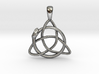 Trinity Knot with Ouroboros Pendant 3d printed 