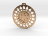 Roundway Hill Wiltshire crop circle pendant 3d printed 