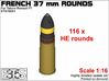 ETS16D10 - SA18 rounds Set 1 [1:16] Full rounds 3d printed 