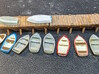 Boat Dock Set N Scale 10 Boats, 2 Docks 3d printed 