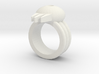 BJD, Triple Band Skull Cosplay Ring, size 10 3d printed 