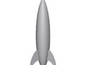 Medium Retro Rocket (9cm tall) v2 3d printed 