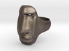 Easter Island Moai Ring 3d printed 