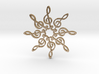 Treble Clef Snowflake Pendant 3d printed 