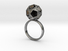 Polyhedron Ring Size 6 3d printed 