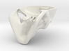 Human skull with Ring  3.4 cm 3d printed 