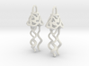 Earrings Dew Bell  3d printed 