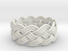 Turk's Head Knot Ring 4 Part X 11 Bight - Size 12 3d printed 