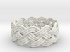 Turk's Head Knot Ring 4 Part X 11 Bight - Size 13. 3d printed 