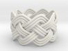 Turk's Head Knot Ring 4 Part X 8 Bight - Size 7 3d printed 