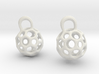 Honeycomb earring charms 3d printed 