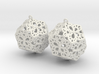 Butterfly Dodecahedron Earrings 3d printed 